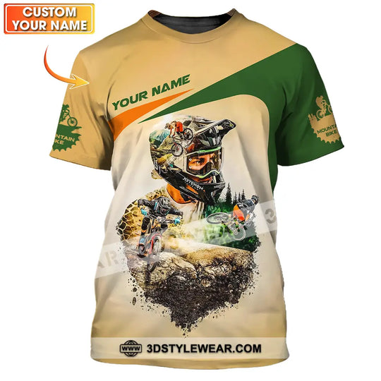Unisex Shirt - Custom Name Sport Shirt, Mountain Bike style option 1