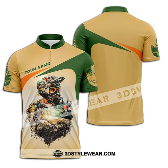 Unisex Shirt - Custom Name Sport Shirt, Mountain Bike style option 2