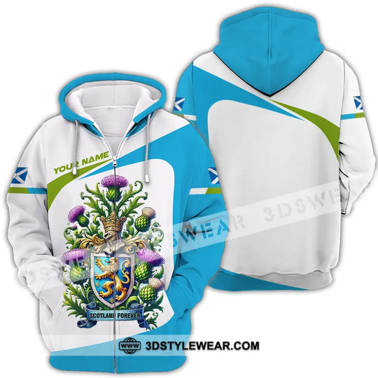 Unisex Shirt - Custom Name Sport Shirt, Scotland Forever Shirt style option 4