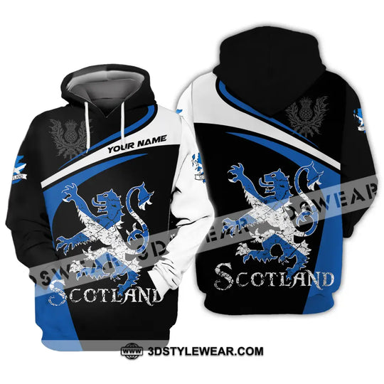 Unisex Shirt - Custom Name Sport Shirt, Scotland Lion style option 4