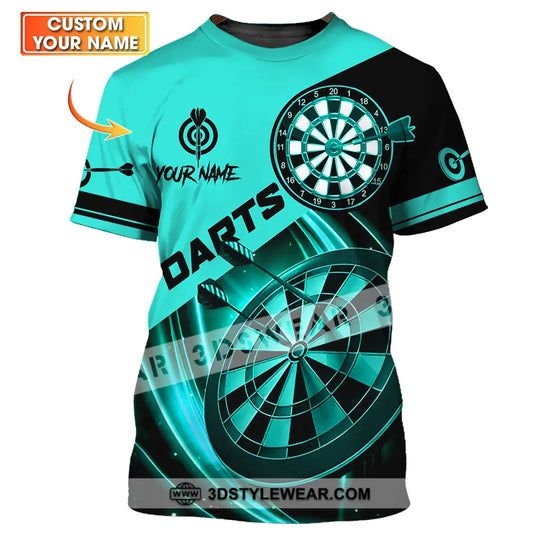Unisex Shirt - Custom Name Sport Shirt, Technology Darts Player style option 1