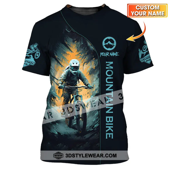Unisex Shirt - Custom Name Sport Shirt, The Winner Mountain Biker style option 1