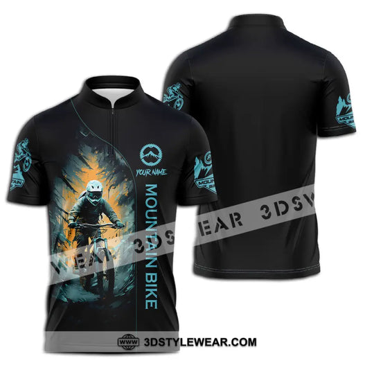 Unisex Shirt - Custom Name Sport Shirt, The Winner Mountain Biker style option 2