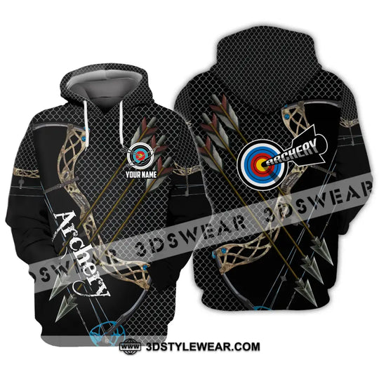 Unisex Shirt - Custom Name Sport Shirt, Three Arrows Archery style option 4