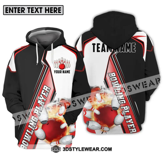 Unisex Shirt - Custom Name Sports Shirt, Bowling Player style option 3