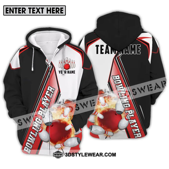 Unisex Shirt - Custom Name Sports Shirt, Bowling Player style option 2