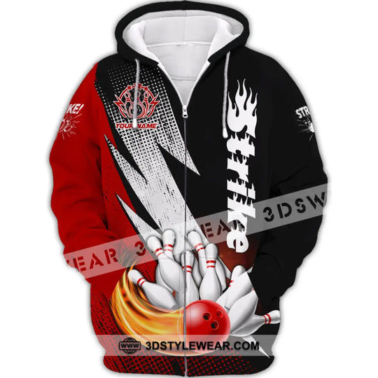 Unisex Shirt - Custom Name Strike Bowling Sport Shirt style option 2