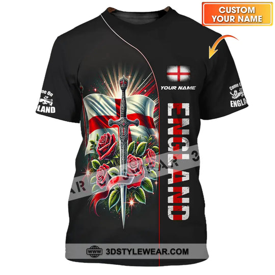 Unisex Shirt - Custom Name Sword Of England style option 1