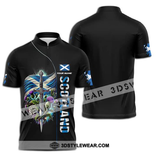 Unisex Shirt - Custom Name Sword Of Scotland style option 3