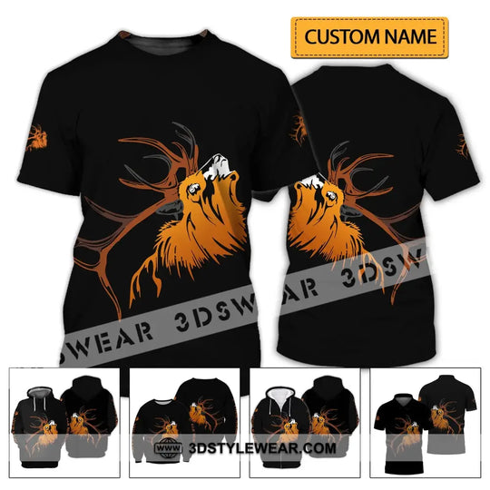 Unisex Shirt - Custom Name T-Shirt, Deer Shirt style option 2
