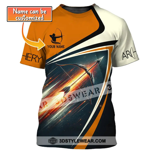 Unisex Shirt, Custom Name T-Shirt, Gifts for Archery Players, Archery Club Shirt style option 1