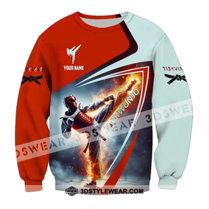 Unisex Shirt Custom Name Taekwondo Shirt Taekwondo Apparel Taekwondo Lover T-Shirt - Long Sleeve / S - T-shirt