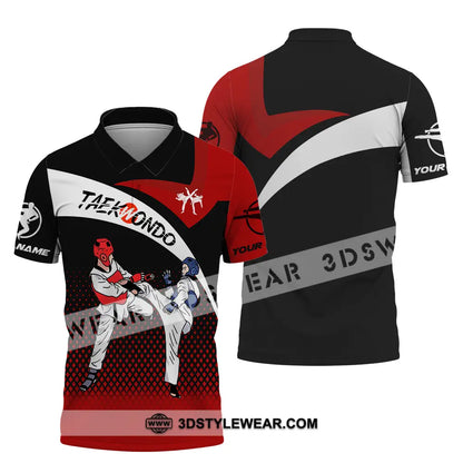 Unisex Shirt - Custom Name Shirt Taekwondo Fighters - Polo Shirt / S - T-shirt