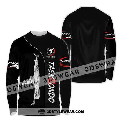 Unisex Shirt - Custom Name Shirt Taekwondo - Long Sleeve Shirt / S - T-shirt