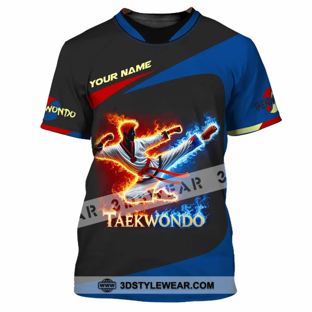 Unisex Shirt Custom Name Taekwondo Shirt Taekwondo Polo Long Sleeve Shirt - T-Shirt / S - T-shirt