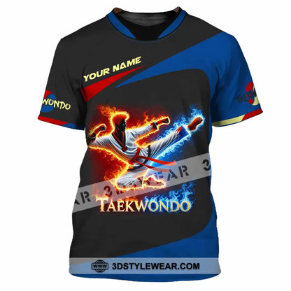 Unisex Shirt Custom Name Taekwondo Shirt Taekwondo Polo Long Sleeve Shirt - T-Shirt / S - T-shirt