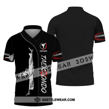 Unisex Shirt - Custom Name Shirt Taekwondo - Polo Shirt / S - T-shirt