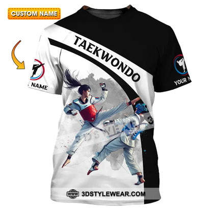 Unisex Shirt - Custom Name Taekwondo Sport Shirt - T-shirt