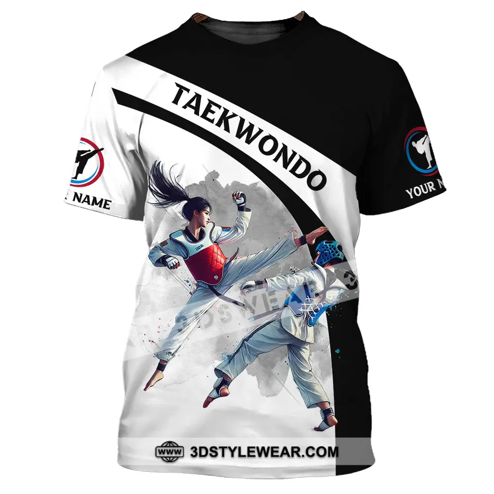 Unisex Shirt - Custom Name Taekwondo Sport Shirt - T-Shirt / S - T-shirt