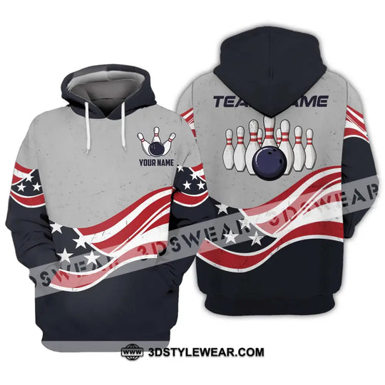 Unisex Shirt - Custom Name Shirt - Team Name Shirt, America Bowling style option 3