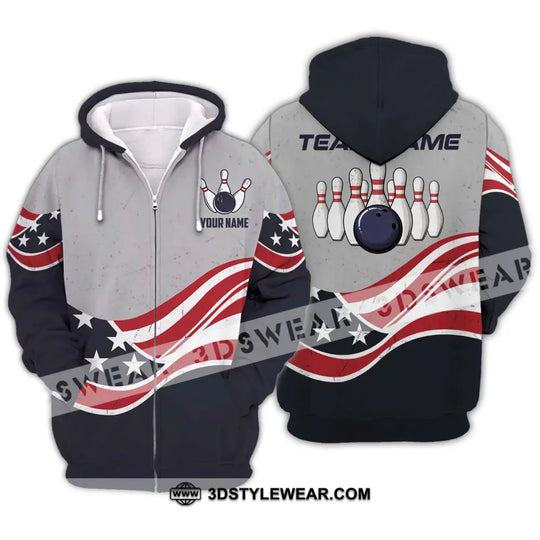 Unisex Shirt - Custom Name Shirt - Team Name Shirt, America Bowling style option 2