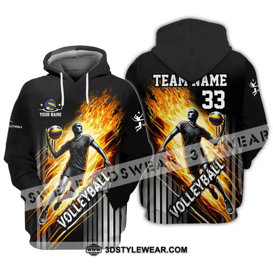 Unisex Shirt - Custom Name, Team Name And Number Shirt, Volleyball Lover style option 4