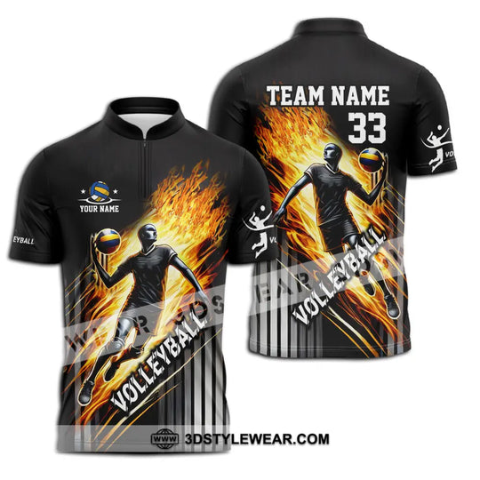 Unisex Shirt - Custom Name, Team Name And Number Shirt, Volleyball Lover style option 3