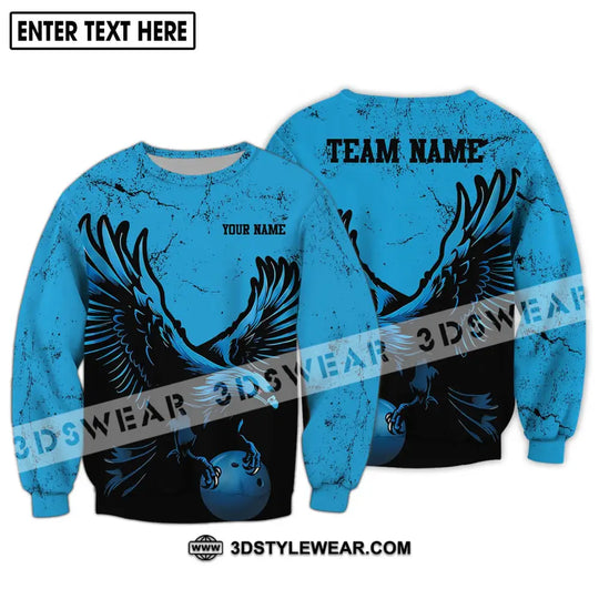 Unisex Shirt - Custom Name Shirt - Team Name Shirt, Eagle Bowling Ball style option 4