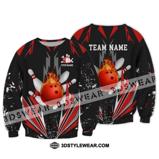Unisex Shirt - Custom Name Shirt - Team Name Shirt,Fire Bowling Shirt style option 4