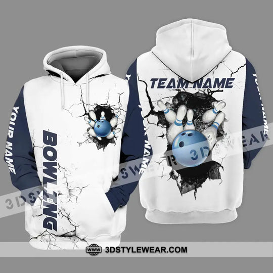 Unisex Shirt - Custom Name The Bowling Player Sport Shirt Cracking Wall style option 3