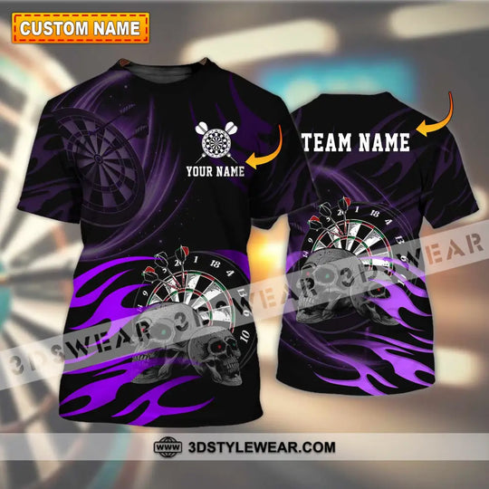 Unisex Shirt - Custom Name The Skull Darts Sport Shirt style option 1