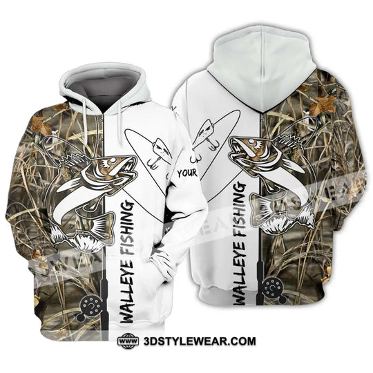 Unisex Shirt - Custom Name Walleye Fishing Shirt style option 3