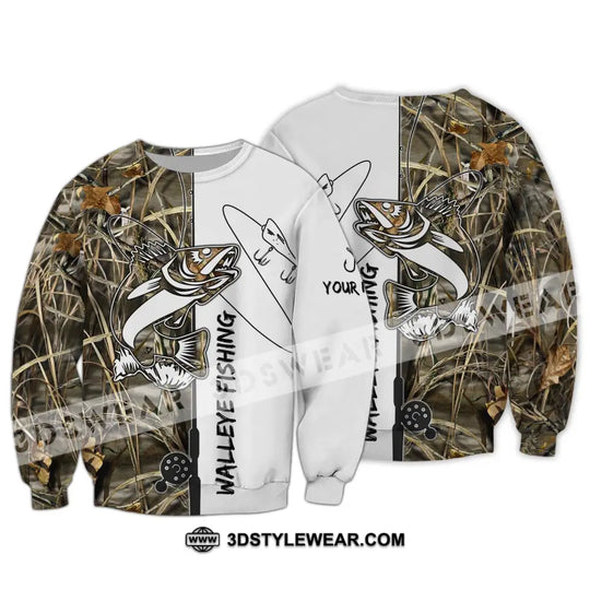 Unisex Shirt - Custom Name Walleye Fishing Shirt style option 4