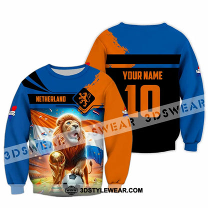 Unisex Shirt - Custom Netherlands 3D Shirt Long Sleeve / S T-shirt
