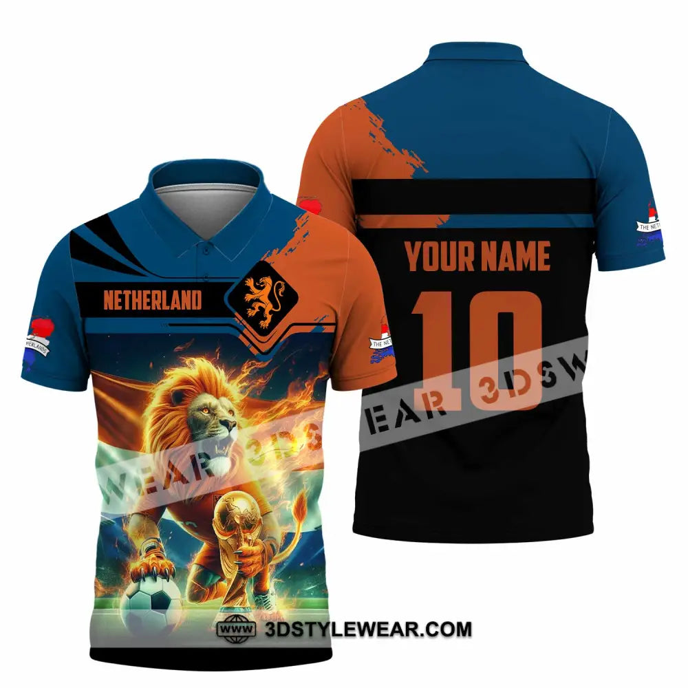 Unisex Shirt - Custom Netherlands 3D Shirt Polo Shirt / S T-shirt
