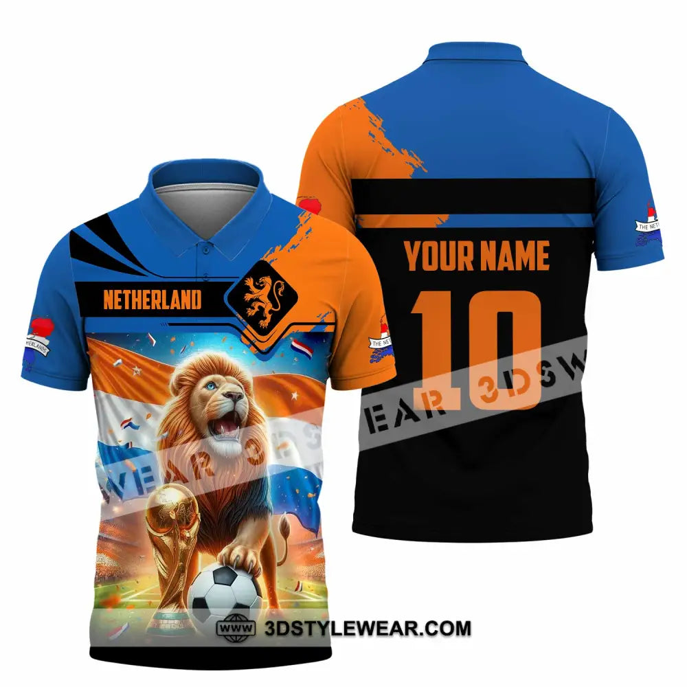 Unisex Shirt - Custom Netherlands 3D Shirt Polo Shirt / S T-shirt