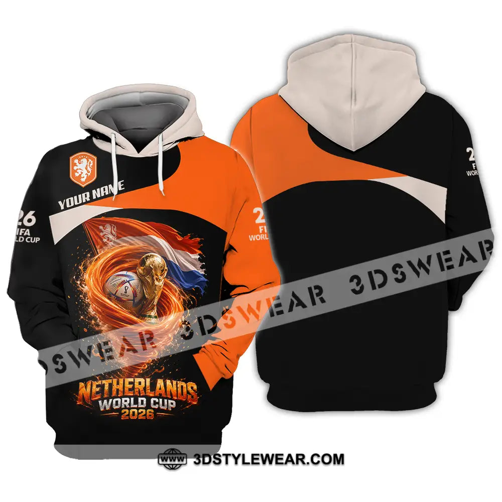 Unisex Shirt - Custom Netherlands World Cup 2026 3D Shirt - Hoodie / S - T-shirt