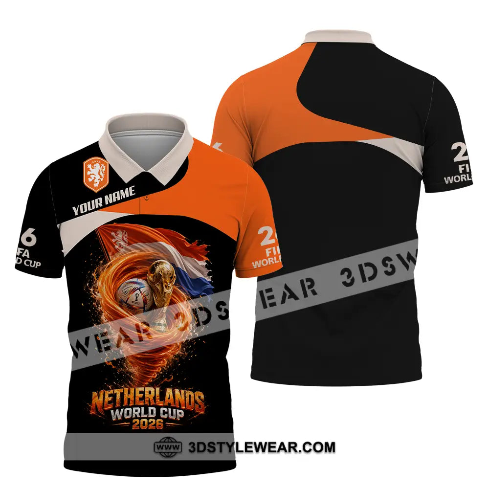 Unisex Shirt - Custom Netherlands World Cup 2026 3D Shirt - Polo Shirt / S - T-shirt