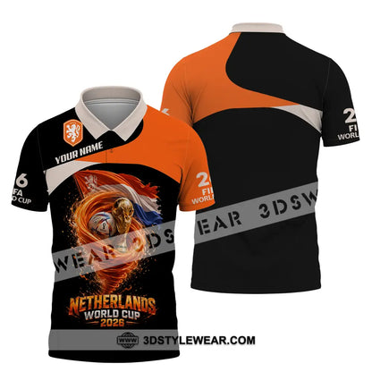 Unisex Shirt - Custom Netherlands World Cup 2026 3D Shirt - Polo Shirt / S - T-shirt