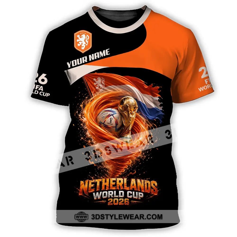 Unisex Shirt - Custom Netherlands World Cup 2026 3D Shirt - T-Shirt / S - T-shirt