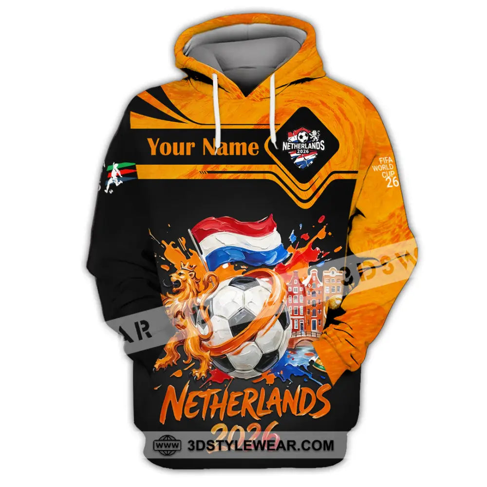 Unisex Shirt - Custom Netherlands World Cup 2026 Shirt - Hoodie / S - T-shirt