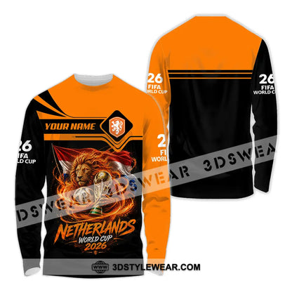 Unisex Shirt - Custom Netherlands World Cup 2026 Shirt - Long Sleeve Shirt / S - T-shirt