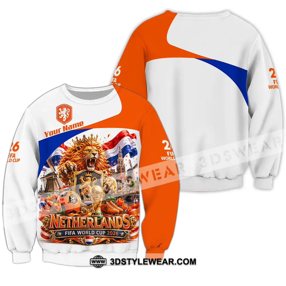Unisex Shirt - Custom Netherlands World Cup 2026 Shirt - Long Sleeve / S - T-shirt