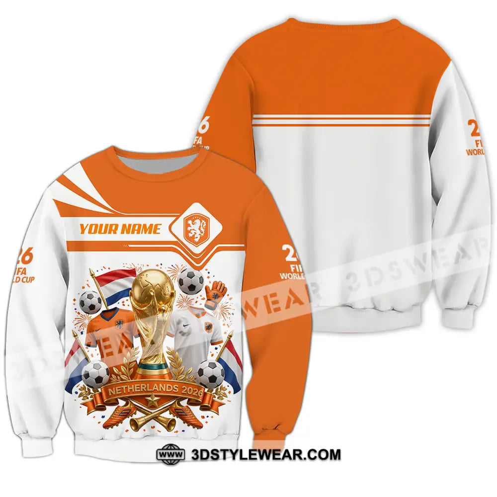 Unisex Shirt - Custom Netherlands World Cup 2026 Shirt - Long Sleeve / S - T-shirt