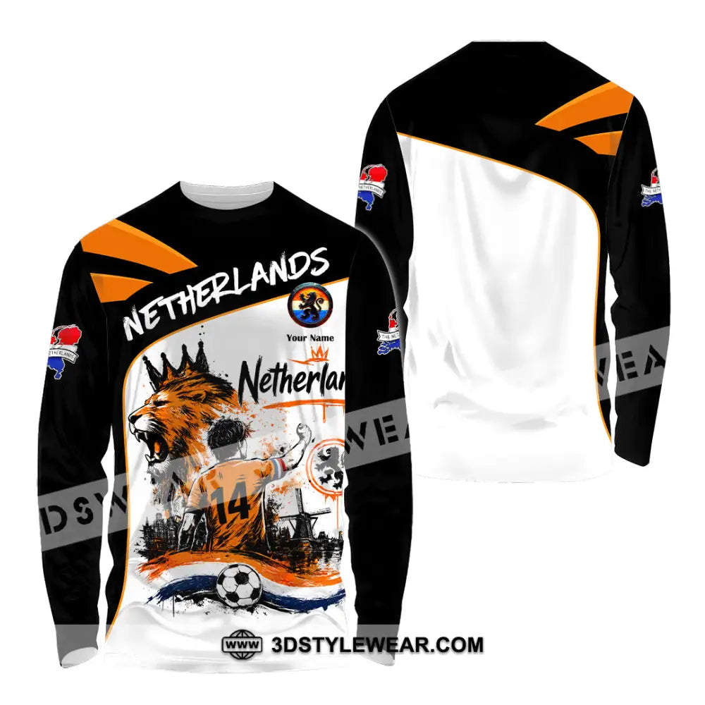 Unisex Shirt - Custom Netherlands World Cup 2026 Shirt - Long Sleeve Shirt / S - T-shirt