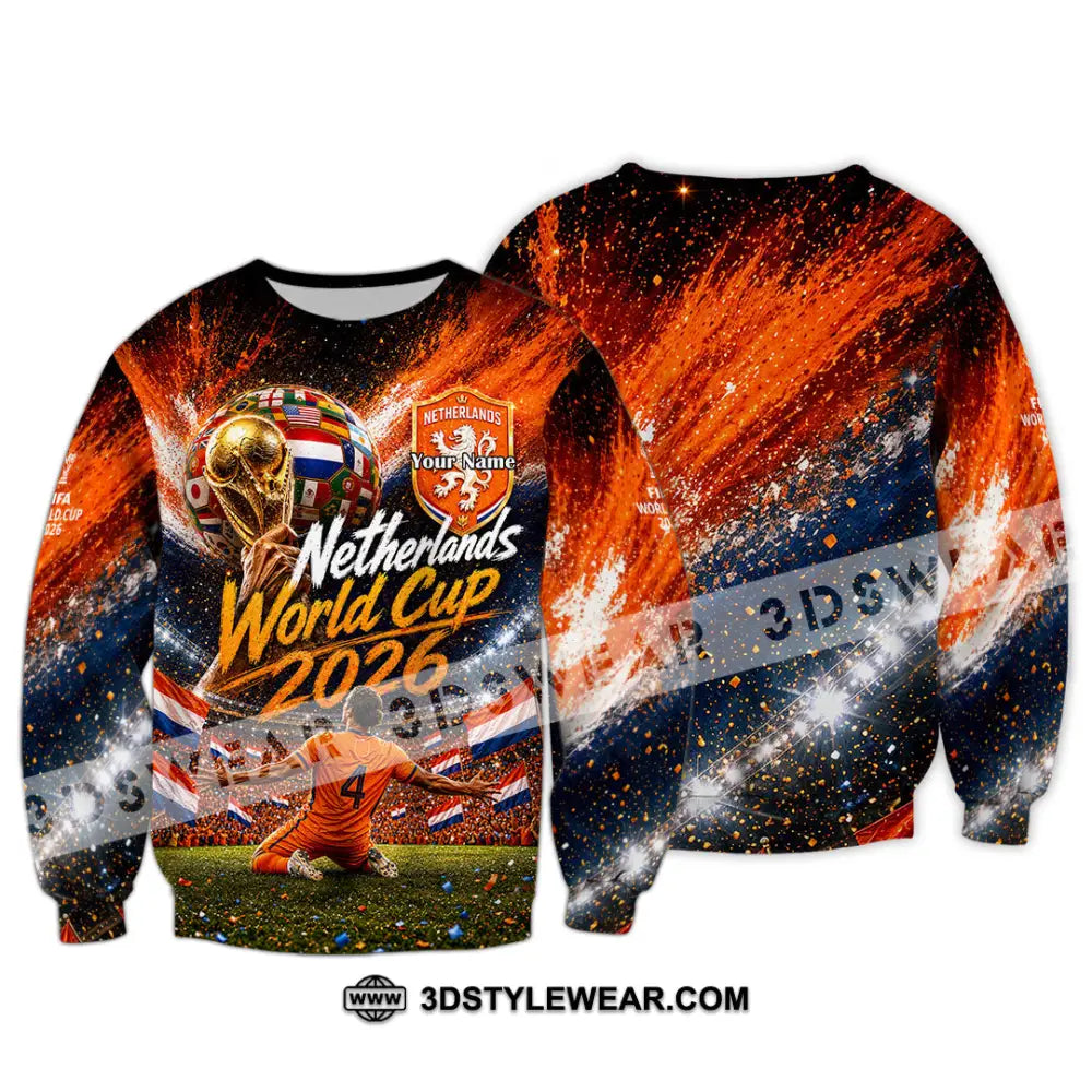 Unisex Shirt - Custom Netherlands World Cup 2026 Shirt - Long Sleeve / S - T-shirt