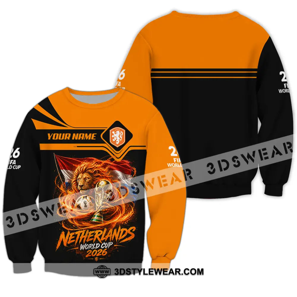 Unisex Shirt - Custom Netherlands World Cup 2026 Shirt - Long Sleeve / S - T-shirt