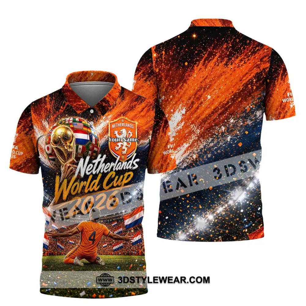 Unisex Shirt - Custom Netherlands World Cup 2026 Shirt - Polo Shirt / S - T-shirt