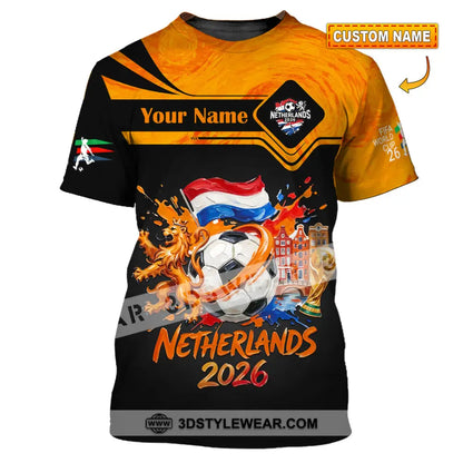 Unisex Shirt - Custom Netherlands World Cup 2026 Shirt - T-shirt