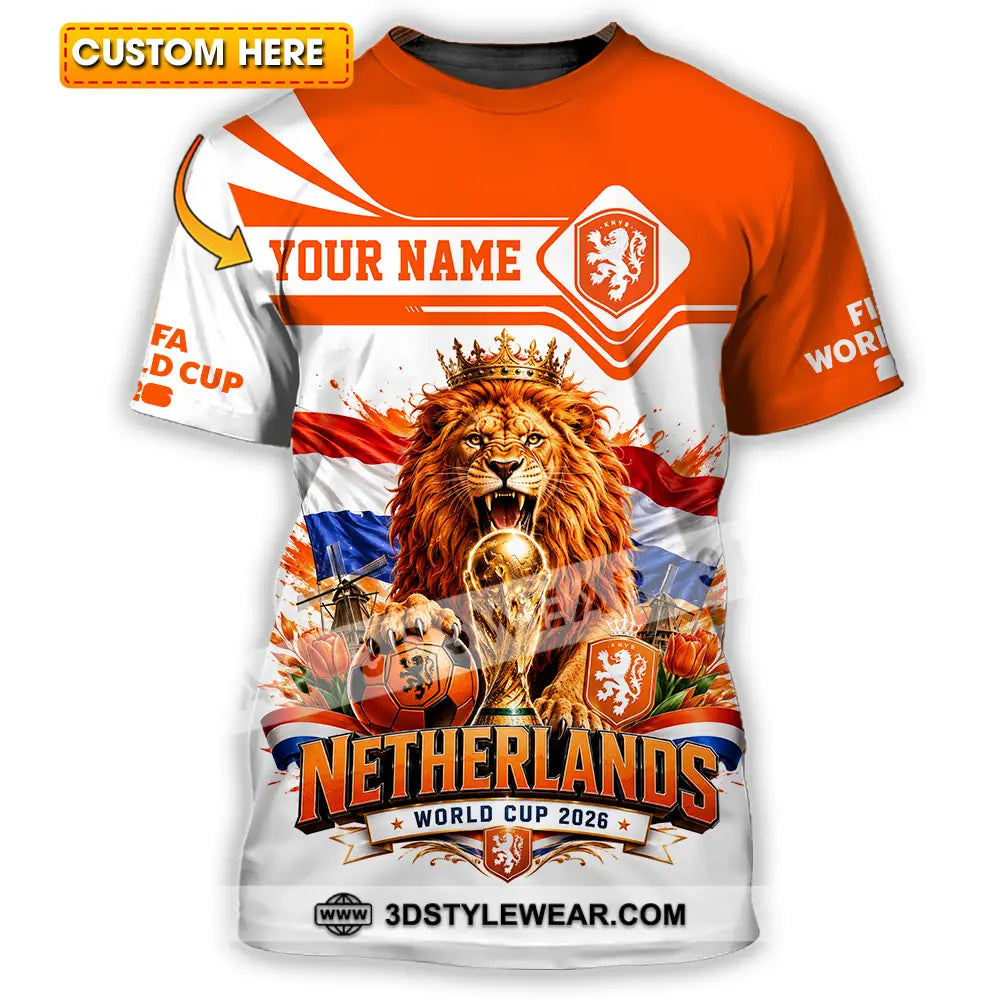 Unisex Shirt - Custom Netherlands World Cup 2026 Shirt - T-shirt